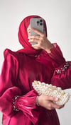 SWAN DRESS (BORDO)