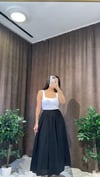 Amaya Siyah Pileli Etek