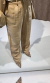 Camel Oversize Blazer Ceket & Pantolon Takım 
