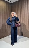 Koyu Lacivert Denim Takım