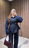 Koyu Lacivert Denim Takım