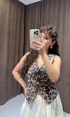 Leopar Desenli Yelek