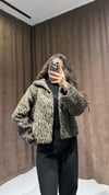 Marka Model Leopar Tüylü Ceket