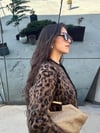 Marka Model Lüks Kalite Kaşmir Dokulu Leopar Hırka