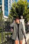 Massimo Marka Model Gri Blazer Ceket