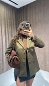 Massimo Model Premium Kalite Haki Süet Ceket