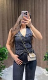 Yelekli Likralı Denim Takım