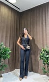 Yelekli Likralı Denim Takım