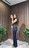 Yelekli Likralı Denim Takım