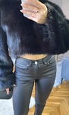 ZR Marka Model Siyah Mumlu Deri Pantolon