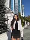 ZR Model Yırtmaçlı Siyah Şort Etek