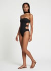 VESPER Cut-out Swimsuit in black