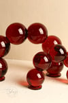2'li Kristal Bordo Bubble Kemer Obje 