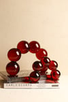2'li Kristal Bordo Bubble Kemer Obje 