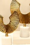 Yaz Home | 2'li Gold Çizgili Yarım Ay Obje