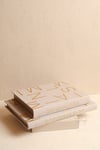 Yaz Home | 2'li Gold Linen Kitap Kutu