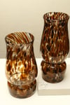 Yaz Home | 2'li Kahverengi Murano Cam Vazo