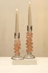 Yaz Home | 2'li Pembe Cam Mumluk