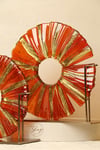 Yaz Home | Cam Disk Turuncu Gold