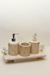 Yaz Home | Gümüş Mercanlı Banyo Takımı