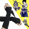 Anime Naruto Düz Siyah İkili Kolluk