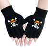 Anime One Piece - Logo Kesik Parmak Unisex Eldiven