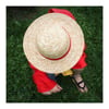 Anime One Piece - Luffy Hasır Şapka
