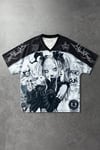 Beyaz Anime Goth Girl Magic Fun Jersey Unisex Forma