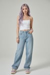 Beyaz Basic İnce Y2K Askılı Crop