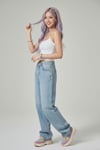 Beyaz Basic İnce Y2K Askılı Crop