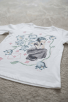 Beyaz Girl İn Flowers Gotik Grunge Y2K Uzun Kollu Crop