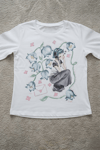 Beyaz Girl İn Flowers Gotik Grunge Y2K Uzun Kollu Crop