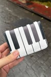 Beyaz Piano Unisex Cüzdan
