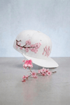 Beyaz Sakura NY Baseball Şapka