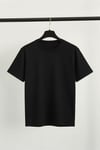Düz Siyah Y2K Unisex T-shirt