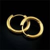 Gold Basic Şık Halka Küpe