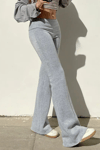 Gri Melanj Slim Fit İspanyol Paça Eşofman