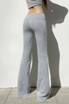 Gri Melanj Slim Fit İspanyol Paça Eşofman
