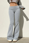 Gri Melanj Slim Fit İspanyol Paça Eşofman