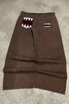 Kahverengi Domo-Kun Y2K Unisex Baggy Pantolon