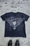 Lacivert Gotik Def Leppard Skull Y2K Unisex T-Shirt