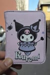 Lila Magician Kuromi Kısa Cüzdan