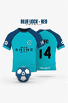 Mavi Anime Blue Lock 14 Reo Forma Unisex T-shirt