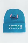 Mavi Stitch Nakışlı Yazılı Unisex Bere