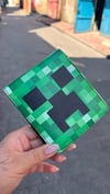 Minecraft Creeper Face ve Elmas Kılı. Erkek Cüzdan