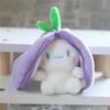 Mor Kulaklı Üzüm Cinnamoroll Peluş Anahtarlık