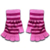 Pembe Fuşya Çizgili Kesik Parmak Unisex Eldiven