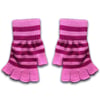 Pembe Fuşya Çizgili Kesik Parmak Unisex Eldiven
