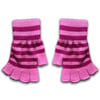 Pembe Fuşya Çizgili Kesik Parmak Unisex Eldiven
