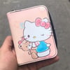 Pembe Hello Kitty Blink To Teddy Kısa Cüzdan